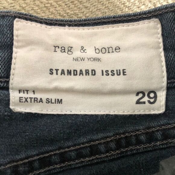 Rag & Bone Fit 1 Standard Issue Extra Slim 29 x 33 - Picture 6 of 8